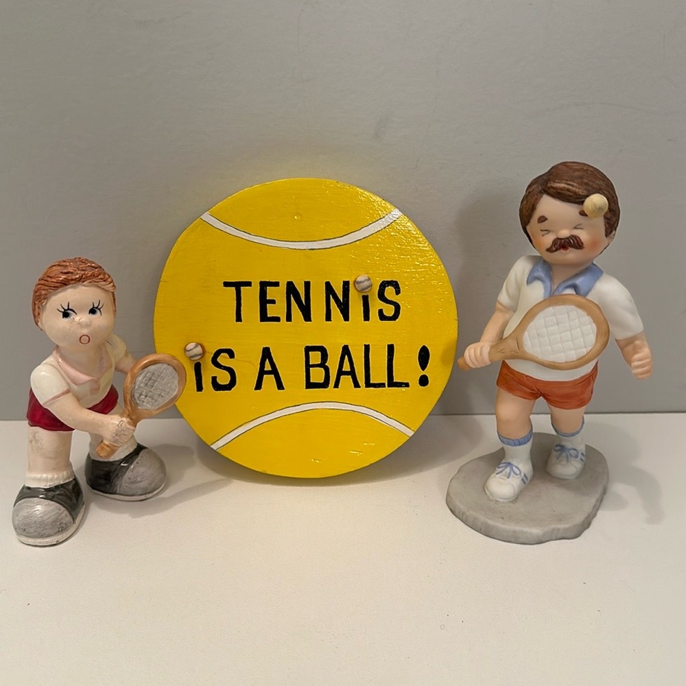 Tennis Themed Decorative Set - Yellow
